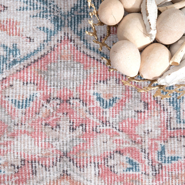 Bungalow Rose Waldrop Performance Pink Rug & Reviews Wayfair